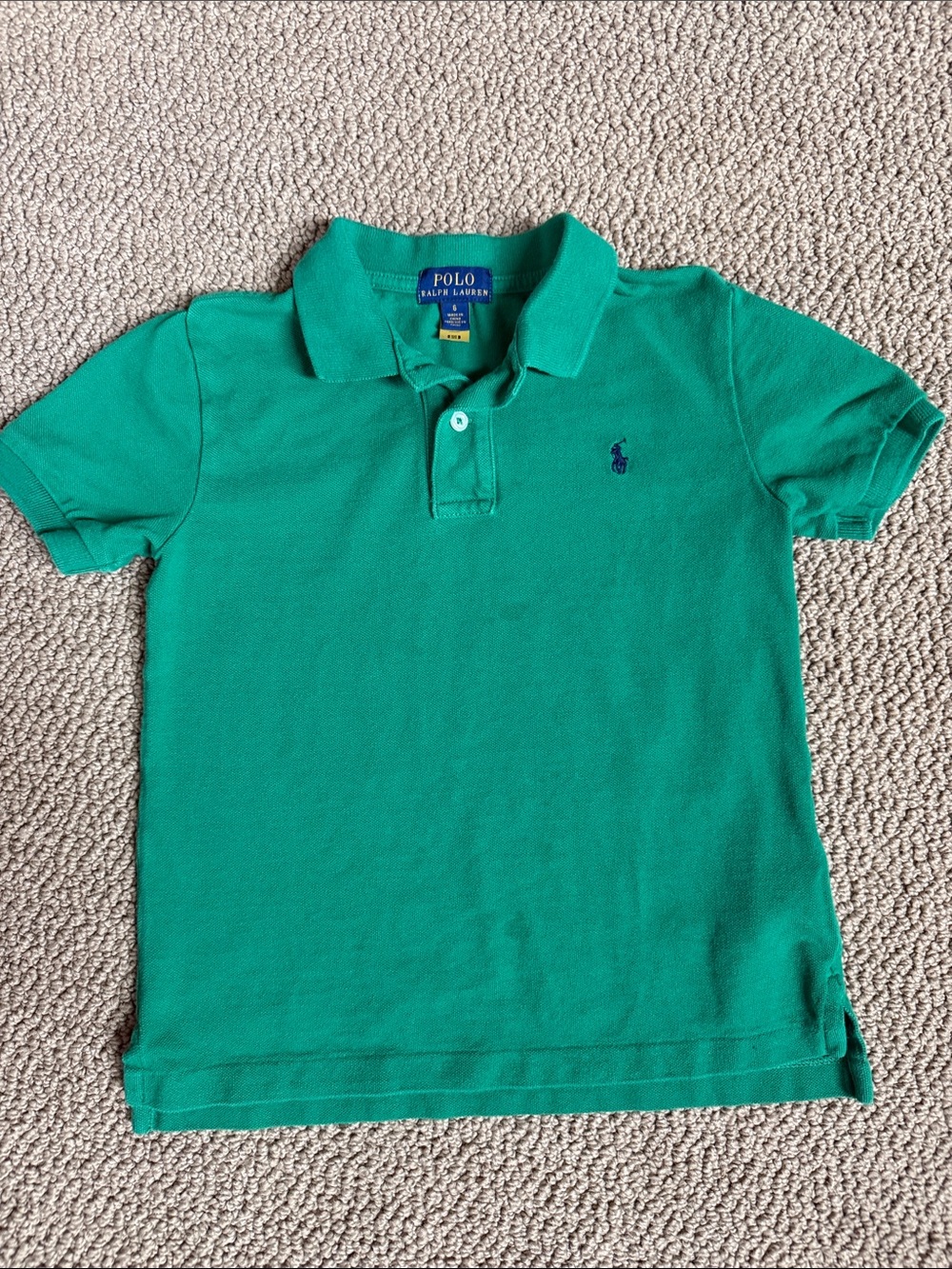 Polo by Ralph Lauren Emerald Green Boys' Short Sleeve Polo
